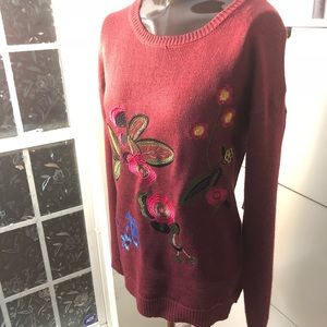 Embroidered Valencia Sweater